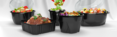 MISKA CZARNA EASY HANDLE 570ML/680ML 50SZT