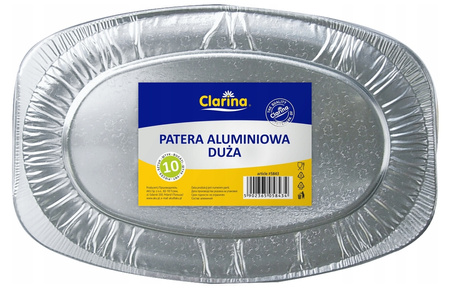 PATERA TACA ALUMINIOWA OWALNA DUŻA 10 sztuk