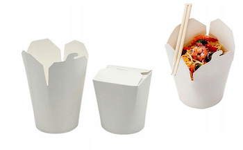 Kebab BOX biały Kubełek pojemnik food 1000ml 50szt
