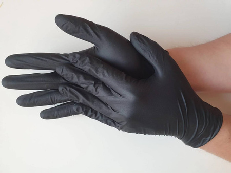 Rękawice nitrylowe nitrylex black XL 100 szt