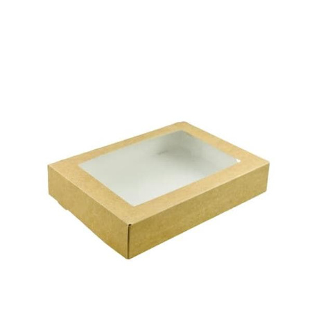 Pudełka z okienkiem na ciastka pierniki sushi 22x9x5cm a100szt