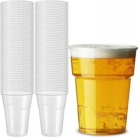 KUBEK KUFEL PLASTIKOWY DO PIWA 500ML - 50szt