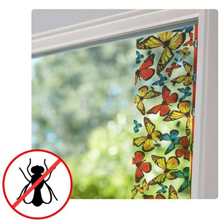 BROS LEP PŁASKI NA OKNO MUCHY MUSZKI OWOCÓWKI 4PAK