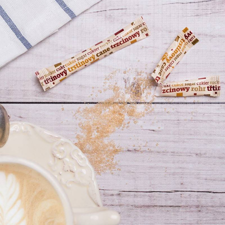 CUKIER trzcinowy w saszetkach paluszkach 1000 szt