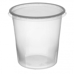 POJEMNIKI GARMAŻERYJNE OKRĄGŁE 500ML 50SZT OBOX + WIECZKO DO POJEMNIKA PP 250/500ML 50SZT OBOX