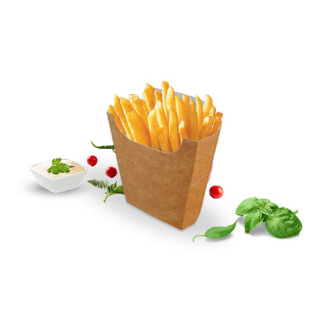 Opakowanie pudełko na frytki kraft 100g a100szt