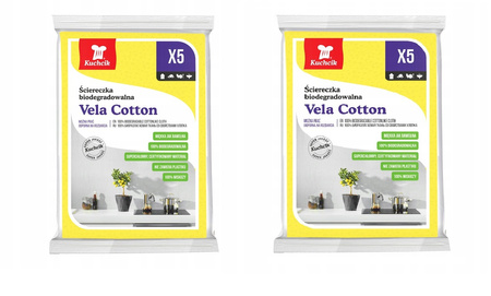 ŚCIERKI VELA COTTON 8+2