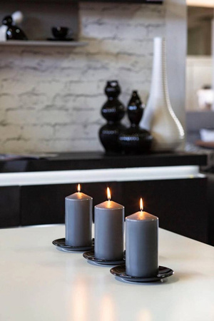 ŚWIECE pieńkowe WOTYWNE BIAŁY PERŁOWY ŚWIECZKI x4