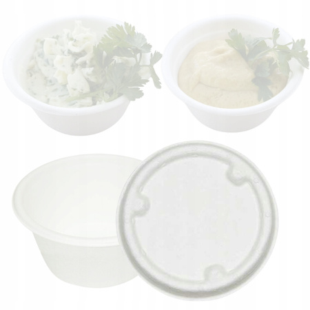 WIECZKA NA SOS PIZZA 60ML Z TRZCINY CUKROWEJ 100 SZT