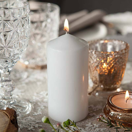 ŚWIECE pieńkowe WOTYWNE ECRU ŚWIECZKI x4