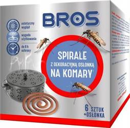 BROS SPIRALA NA KOMARY Z DEKORACYJNĄ OSŁONKĄ