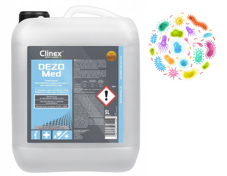 CLINEX DEZOMED DEZYNFEKCJA POMIESZCZEŃ 5L