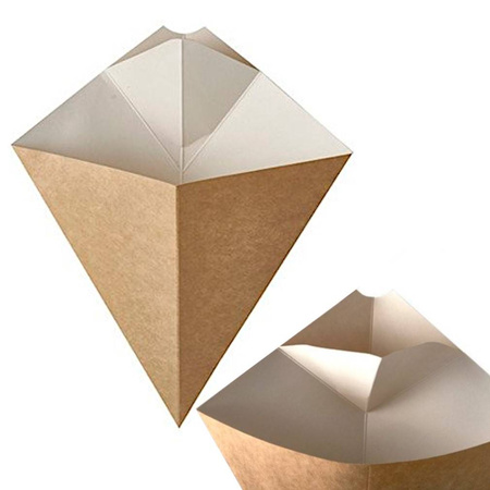 ROŻEK NA FRYTKI KIESZONKA NA DIP DUŻY 300g a50szt