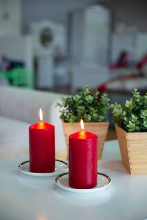 ŚWIECE pieńkowe WOTYWNE BIAŁY PERŁOWY ŚWIECZKI x4