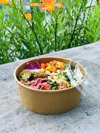 MISKA KRAFT 1000ML 50SZT+WIECZKO PET 150MM 50SZT