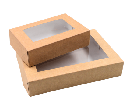 Pudełka z okienkiem na ciastka pierniki sushi 22x9x5cm a100szt