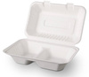 POJEMNIK OBIADOWY ECO Z TRZCINY CUKROWEJ PÓŁOBIAD DWUDZIELNY a50szt