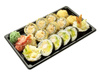 Pojemnik tacka do sushi czarna 330x255x45 mm a25szt 
