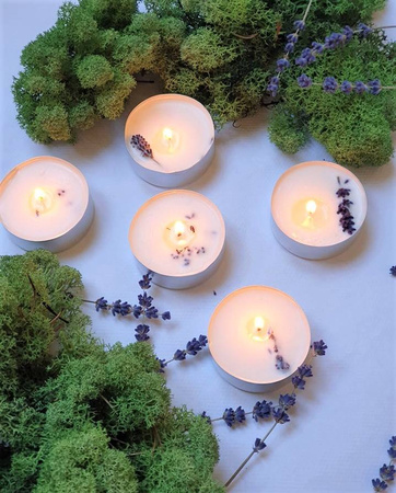 PODGRZEWACZE TEALIGHT ŚWIECZKI ZAPACHOWE 30SZT LAWENDA