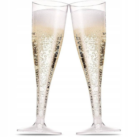 KIELISZKI DO SZAMPANA JEDNORAZOWE 120ml a10szt