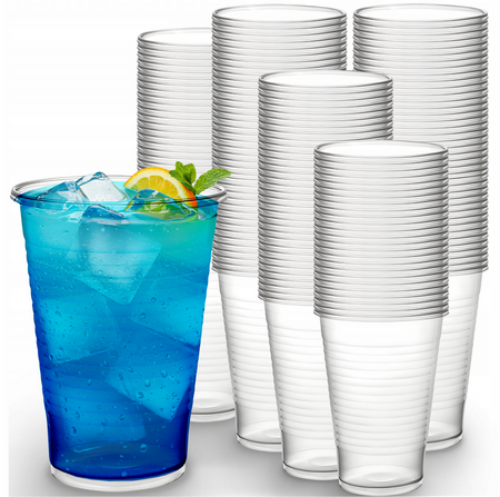 KUBEK PLASTIKOWY JEDNORAZOWY TRANSPARENTNY 200ML a100szt