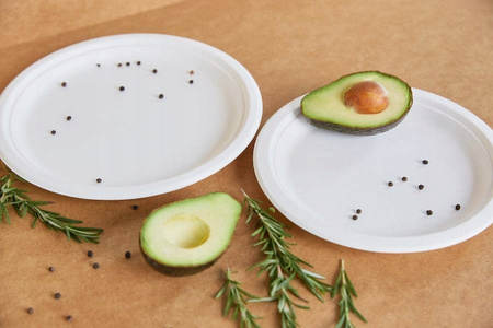 TALERZ ECO Z TRZCINY CUKROWEJ 23cm 50szt