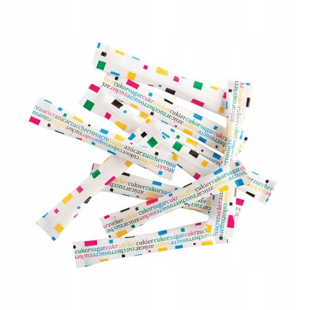 CUKIER biały w saszetkach paluszkach 1000 szt