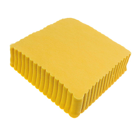 SERWETKI ZĄBKOWANE GASTRONOMICZNE ŻÓŁTE 15x15 cm 120 SZT