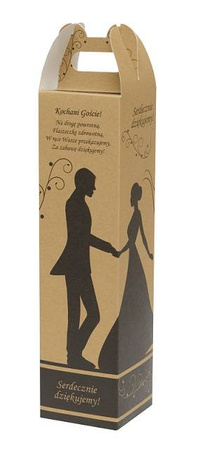 Opakowanie na alkohol 7,5x7,5x29,5cm wzór B04 a10szt