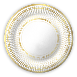 Talerz talerzyki papierowe 18cm T03 PORCELANA 6szt