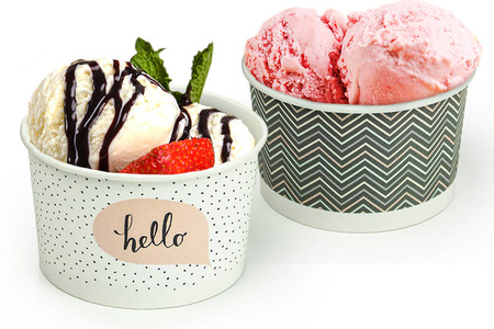 Miska pap. do lodów PASTELLE 245ml 25szt