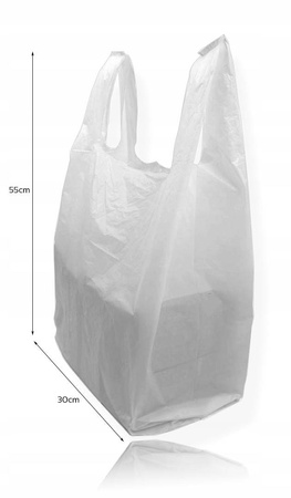 REKLAMÓWKI ZRYWKI HDPE 30x55CM a180szt