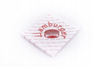 TOREBKA PAPIEROWA +PE HAMBURGER 17x16CM 250SZT CZERWONY NAPIS HAMBURGER