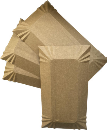 TACKI PAPIEROWE KRAFT JEDNORAZOWE ECO 14x20CM 100SZT