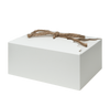 PUDEŁKO NA CIASTO 19x14x8CM wzór PS200 BIAŁE a10szt
