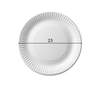 TALERZYKI PAPIEROWE JEDNORAZOWE BIAŁE 23cm 50szt
