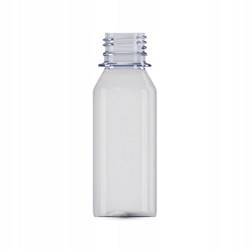 Butelka kwadratowa plastikowa 400 ml z nakrętką