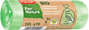 WORKI NA ŚMIECI PACLAN FOR NATURE KOMPOSTOWALNE BIODEGRADOWALNE 12L a15szt