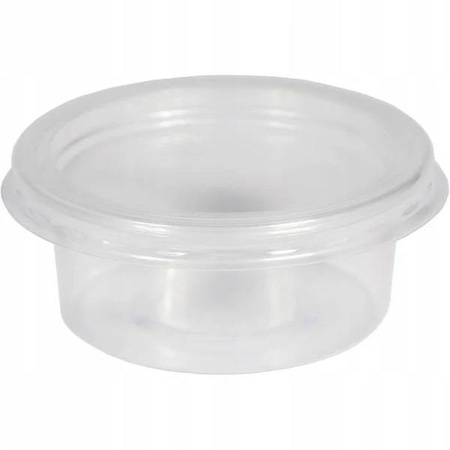 POJEMNIKI + wieczko 125ml sos dip pojemnik 100szt NISKI