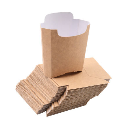 Opakowanie pudełko na frytki kraft 100g a100szt