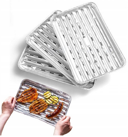 Taca aluminiowa na grilla 35x23cm 5szt