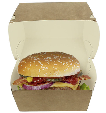 PUDEŁKO HAMBURGER EKO KRAFT 115x115x75mm a100szt