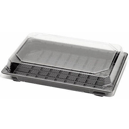 Pojemnik tacka do sushi czarna 185x130x40mm a50szt