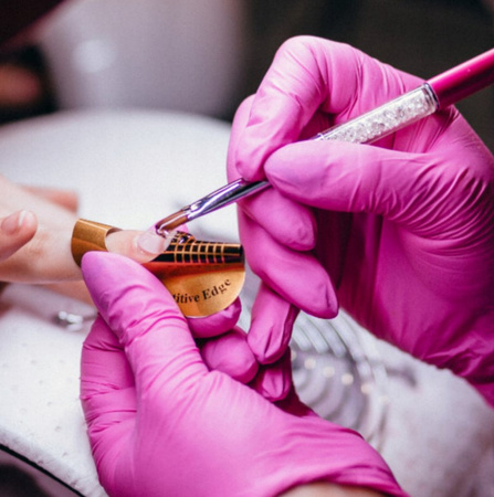 RĘKAWICZKI NITRYLOWE MERCATOR RÓŻOWE S 100 SZT