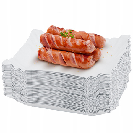 TACKI PAPIEROWE JEDNORAZOWE 20x25cm BIAŁE 100szt