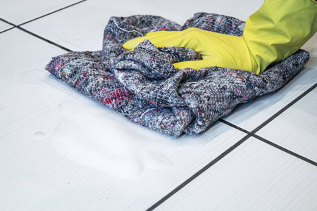 BAWEŁNIANIA ŚCIERKA PODŁOGOWA SZARA 50X58 CM 1SZTUKA