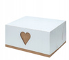 PUDEŁKO NA CIASTO 19x14x9CM wzór PS50 SERCE a10szt