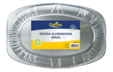 PATERA TACA ALUMINIOWA OWALNA MAŁA a10 szt