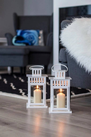 Świeca walec biała Bispol 12CM sw60/120