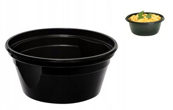 MISKA CZARNA EASY HANDLE 570ML/680ML 50SZT